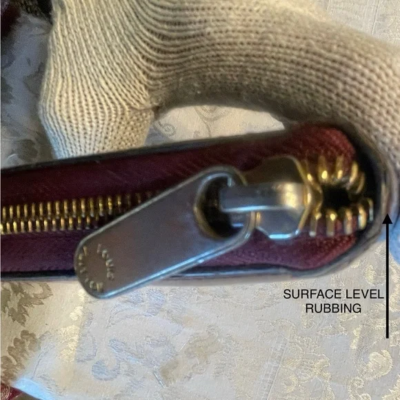 LOUIS VUITTON BURGUNDY VERNIS ZIP AROUND WALLET - Picture 3 of 15